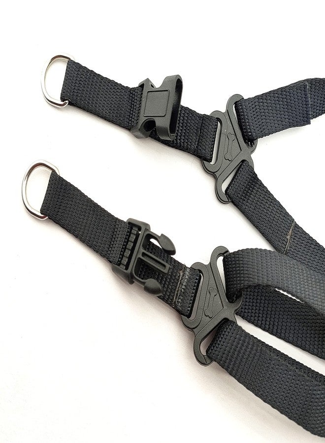 Pups&Pets Durable 15 MM Nylon Reflective Leash with 0.5 Inch Adjustable Nylon Harness Set Ideal for Outdoor Walking Small Dog & Puppies - Image 3